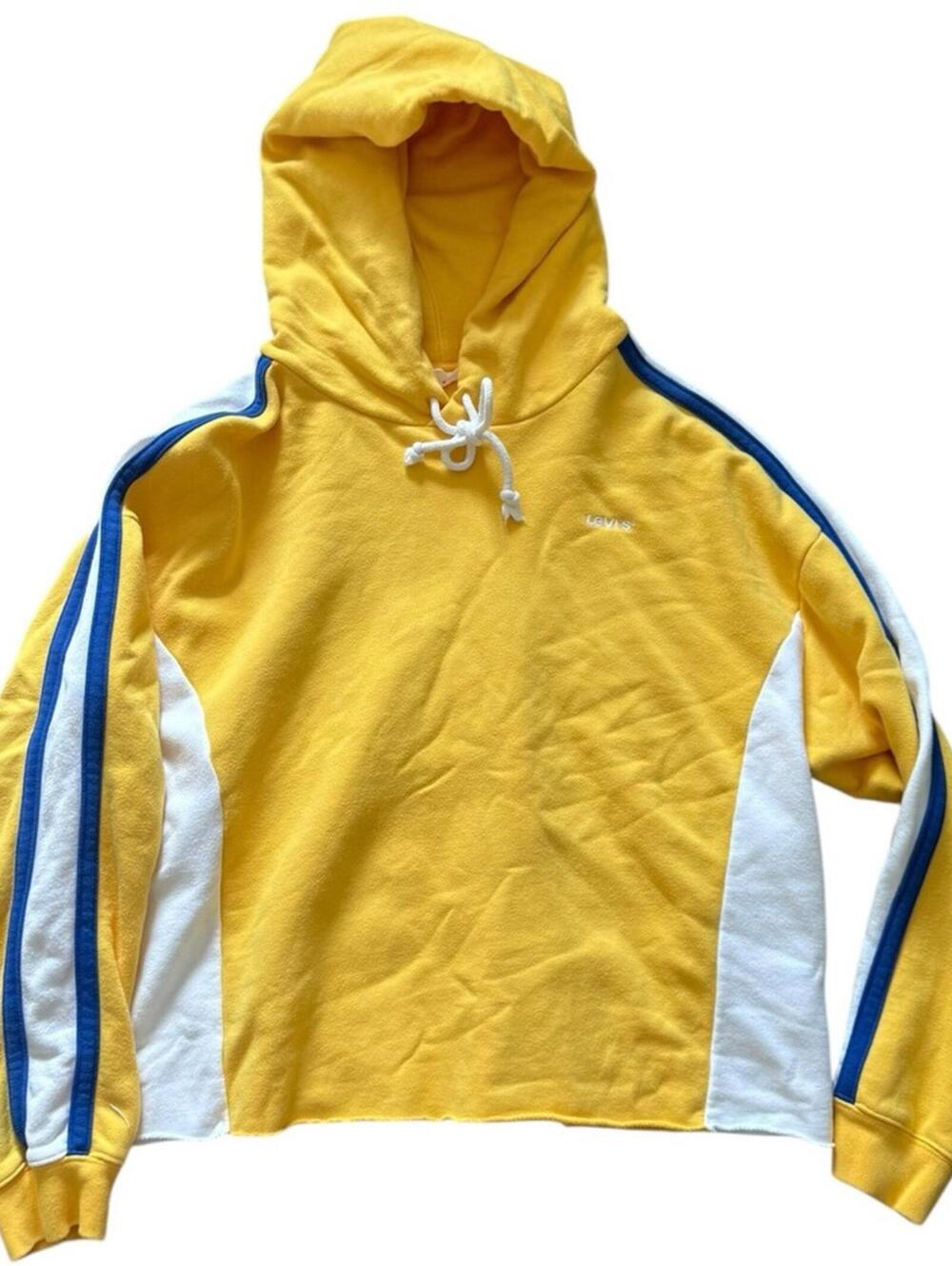 Levi’s Colorblock Cropped Hoodie – Size XL
